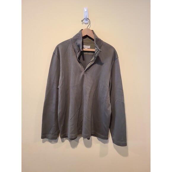 Green Banana Republic Quarter Zip Sweater XL - Picture 1 of 5